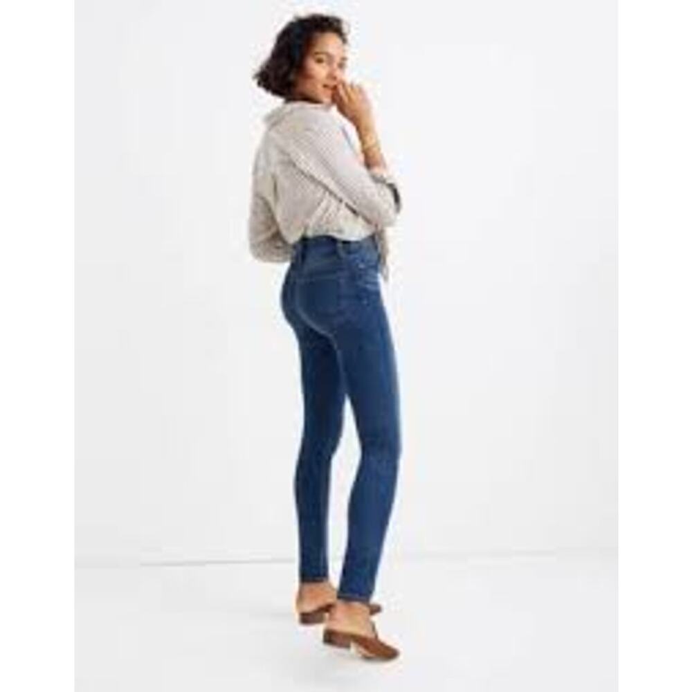 Madewell Curvy High Rise Skinny Jeans Hayes Wash Hourglass 26